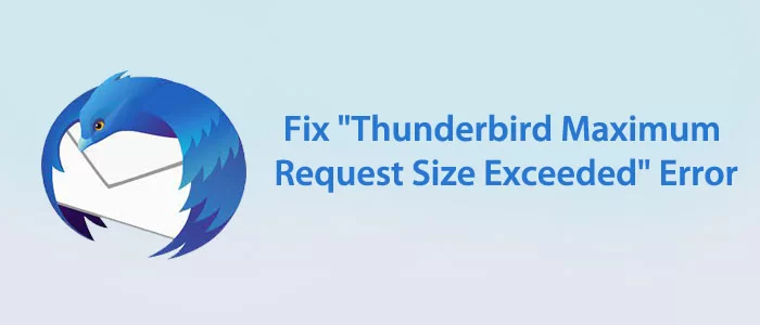 ¿Cómo soluciono el error «Se excedió el tamaño máximo de solicitud de Thunderbird»?