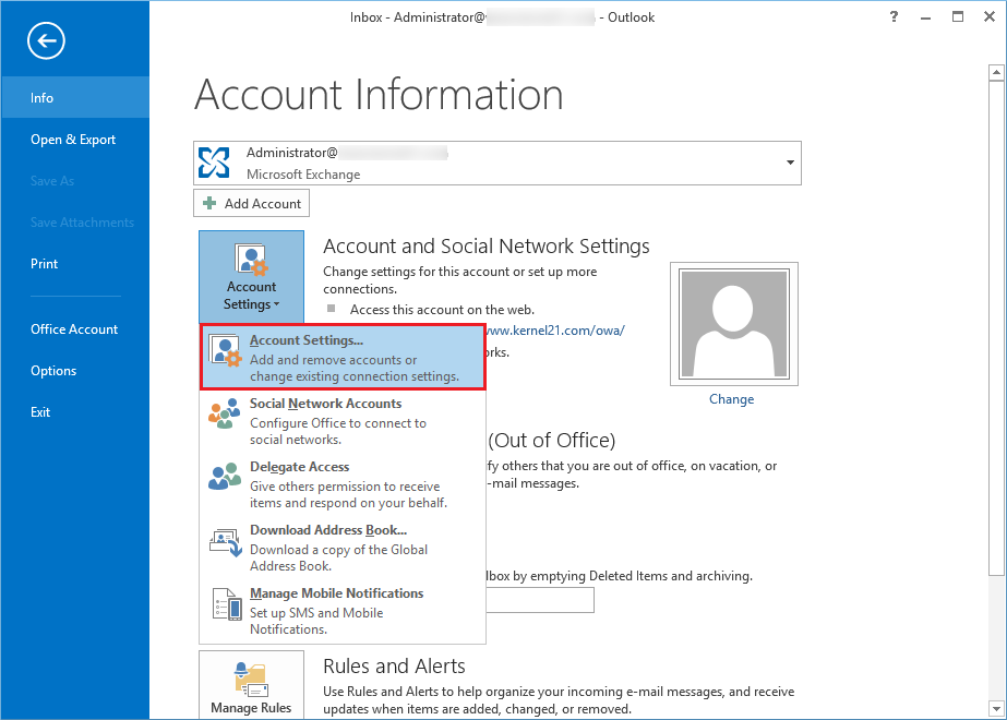 How To Find The Address Of Exchange Server 