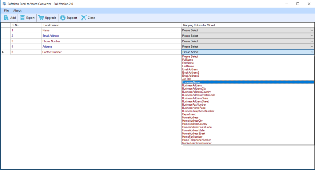 How To Convert Excel Contacts To Vcard Vcf File Format 7322