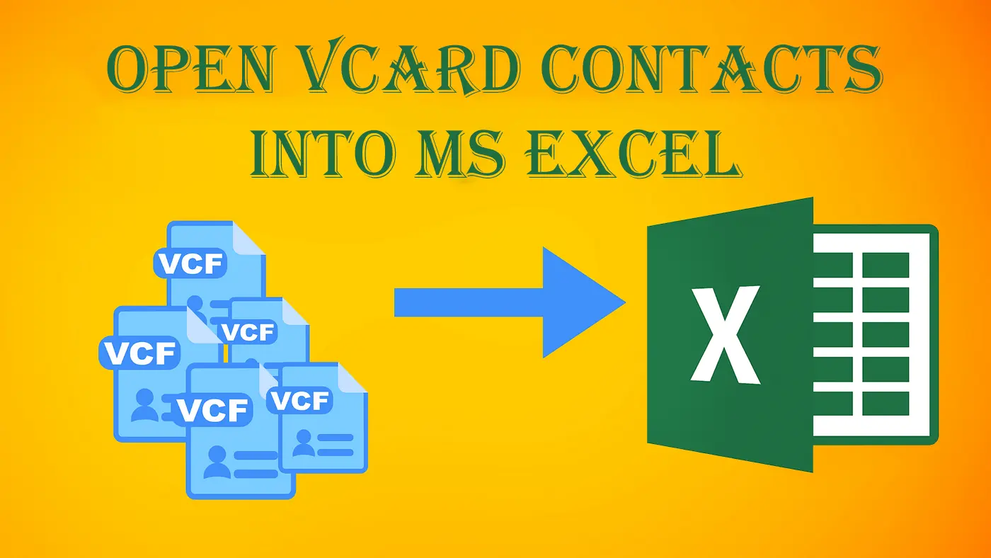 open vcard contacts into ms excel