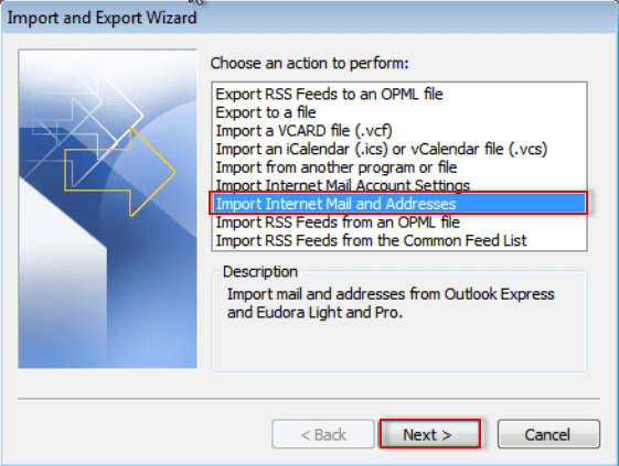 Import Outlook Express DBX Files into Outlook 2016/19, 2013, 2010, 2007