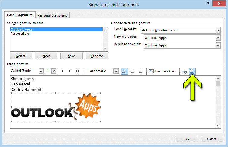 How To Add Outlook Signature Image With Hyperlink Step By Step Guidance