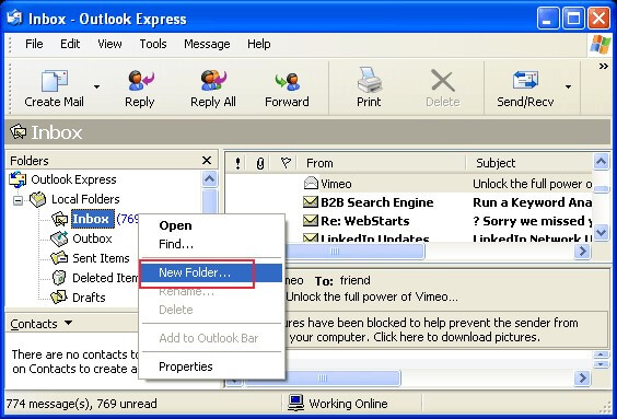 open outlook express