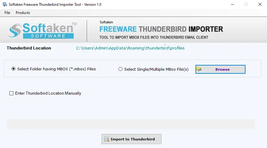 import mbox files into thunderbird